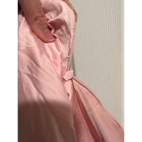 New *FLAW* retrofete Cassandra Dress in Baby Pink Size S REVOLVE MSRP $565 - Picture 10 of 10